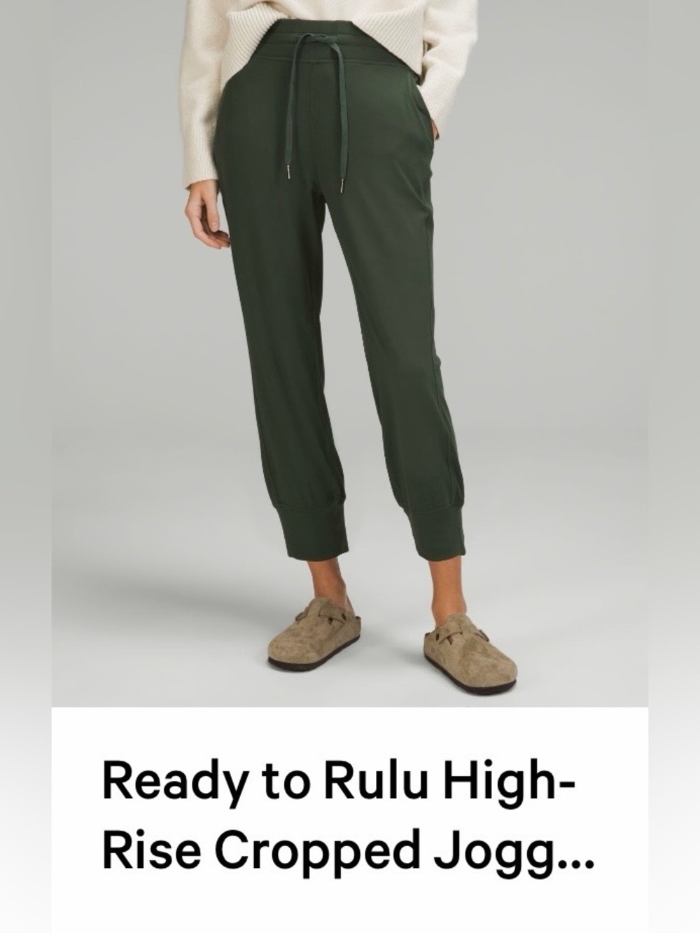 lululemon athletica Ready-to-Rulu High-Rise Cropped Joggers -